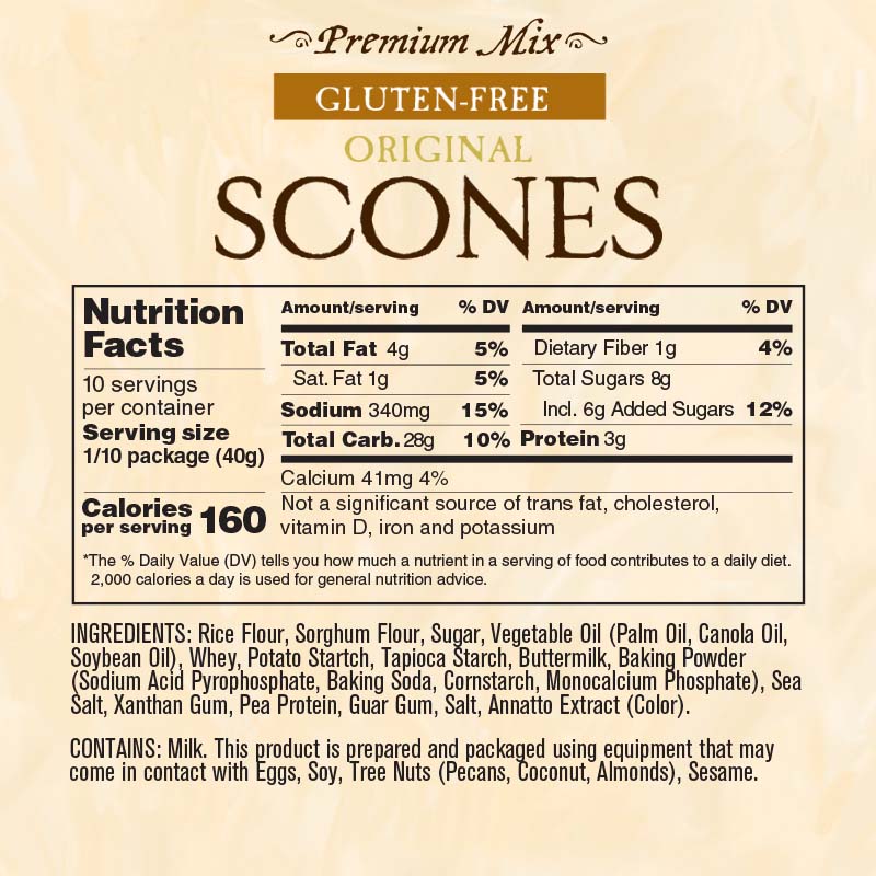 Gluten-free Original Scone Mix