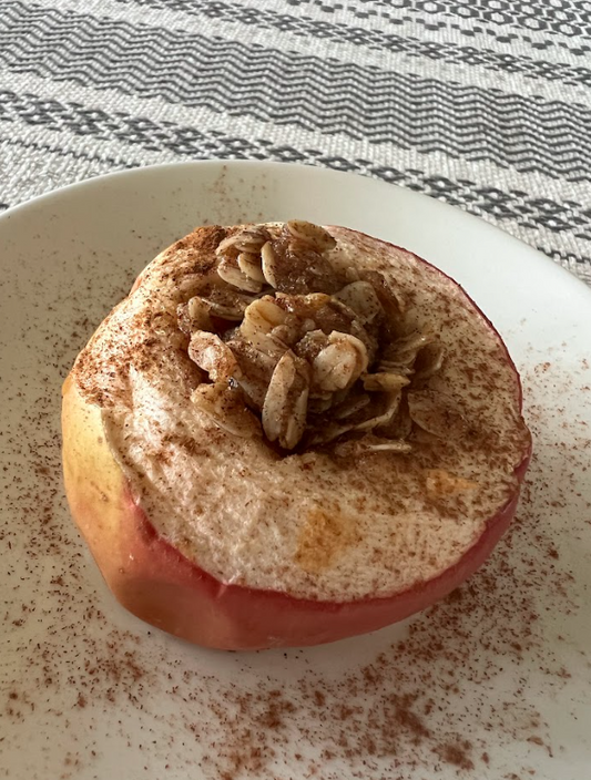 Baked Apple with Cinnamon Muffin Mix