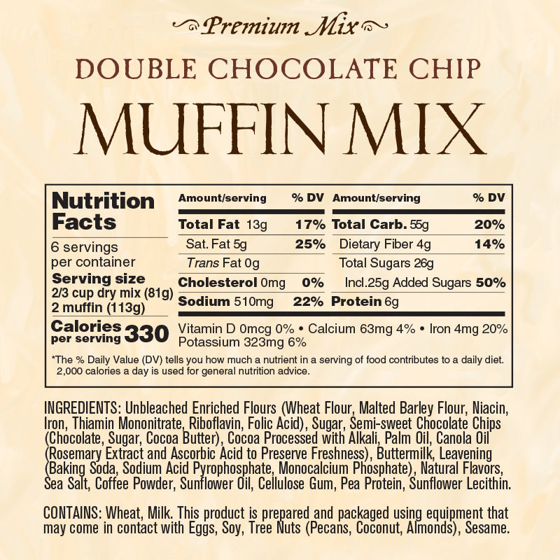 Double Chocolate Chip Muffin Mix